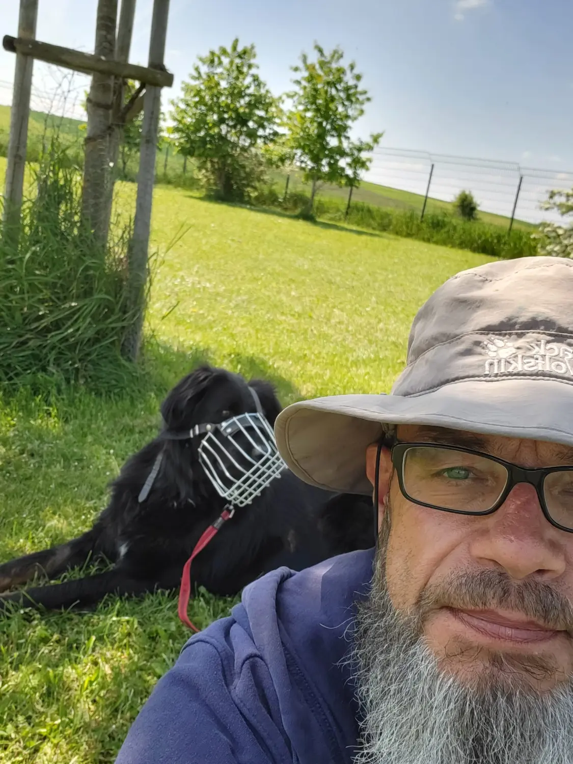René Brög-Staudigel mit Hunden im Park